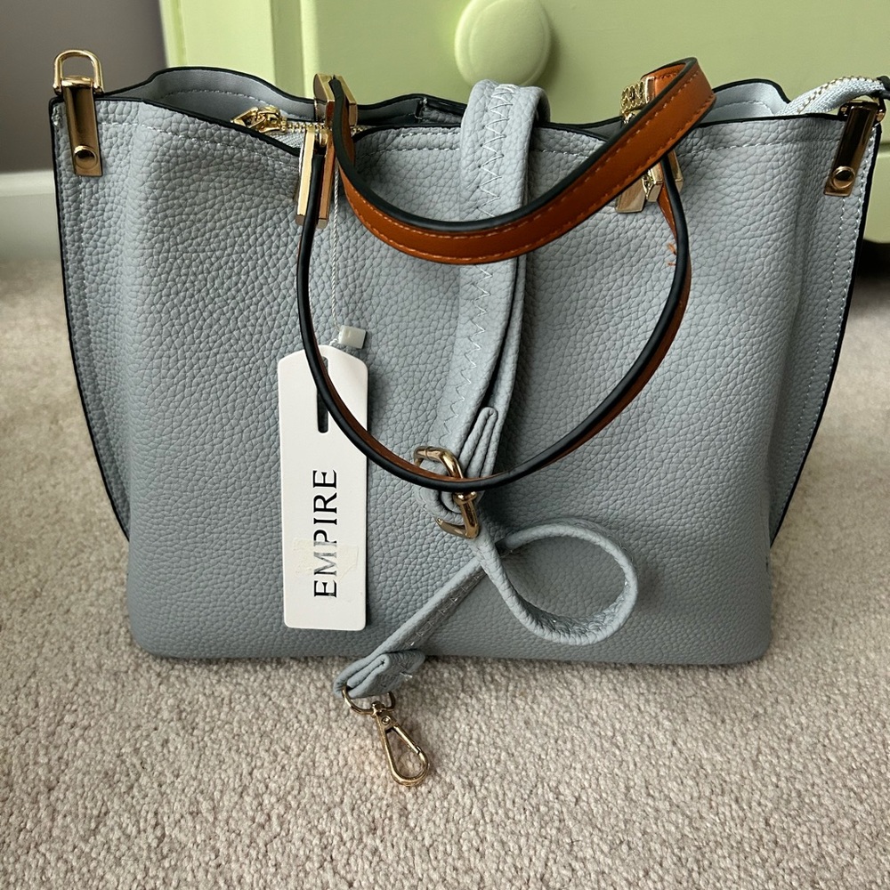 NWT Gray Empire Satchel bag